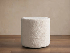 Faux Sherpa Pouf – IVORY pour atelier