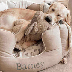 High Wall Bed For Dogs in Savanna – Savanna Oatmeal, Without Personalization pour les activités extérieures