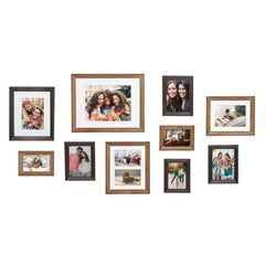 10-Piece Wood Gallery Wall Picture Frame Set, Decorative Photo Display Frames for Living Room, Bedroom and Home Decor