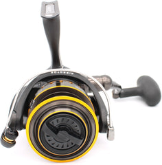 Spinning Fishing Reel with Black Anodized Aluminum Body, Air Rotor and Waterproof Drag