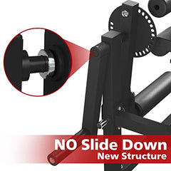 Leg Extension and Leg Curl Machine, Adjustable Lower Body Exercise Bench, Strength Training Equipment for Home Gym and Fitness Workouts