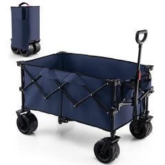 Collapsible Folding Wagon – Heavy Duty Utility Cart with Adjustable Handle