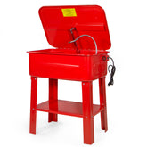 20-Gallon Parts Washer, Heavy-Duty Cleaning Tank with General-Purpose Solvent Pump, Automotive Parts Cleaning Machine