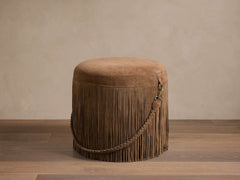 Inesse Fringe Pouf – MOCHA pour atelier