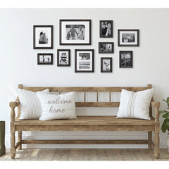 10-Piece Wood Gallery Wall Picture Frame Set, Decorative Photo Display Frames for Living Room, Bedroom and Home Decor
