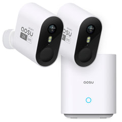 Wireless Outdoor Security Camera System – 2K HD, 166° Wide Angle, 100% Wire-Free, No Monthly Fees