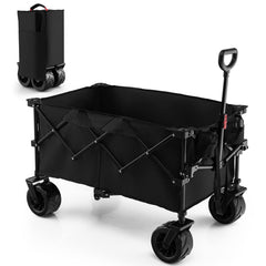 Collapsible Folding Wagon – Heavy Duty Utility Cart with Adjustable Handle