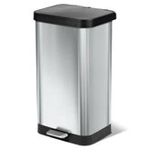20 Gallon Stainless Steel Step Trash Can, Large Kitchen Garbage Bin with Odor Control
