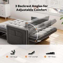 3-in-1 Convertible Sleeper Sofa Bed