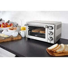 Countertop Convection Toaster Oven, Stainless Steel, Fast Cooking, Adjustable Racks, Family-Size Capacity