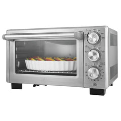Countertop Convection Toaster Oven, Stainless Steel, Fast Cooking, Adjustable Racks, Family-Size Capacity