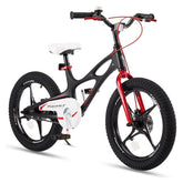 18" Magnesium Alloy Kids Bike – Dual Disc Brake, Lightweight Frame, Black
