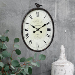 Metal Wall Clock with Bird Design, Decorative Vintage Hanging Clock for Living Room, Bedroom and Home Decor