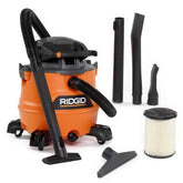 16-Gallon 6.5 Peak HP Wet/Dry Shop Vacuum with Detachable Blower, Filter Lock, Locking Hose and Accessories