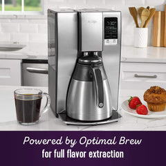 10-Cup Programmable Coffee Maker – Thermal Carafe with Strong Brew Selector
