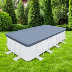 18ft Rectangular Pool Cover – Durable Above-Ground Cover for Oasis/Activity Pools, Gray
