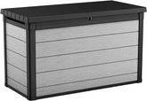 200 Gallon Resin Deck Box, Extra Large Outdoor Storage Container for Patio, Garden, Yard and Pool Area
