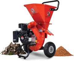 Gas-Powered Wood Chipper Shredder Mulcher