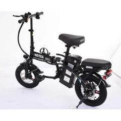 250W Folding Electric Bike for Adults and Teens, Removable Battery, Fat Tires, Black