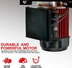 1 HP Electric Chicken Plucker, Stainless Steel, 120VAC, 280 RPM, 20-Inch Drum, 92 Soft Fingers