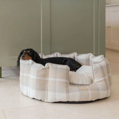 High Wall Bed For Dogs in Balmoral Tweed – Natural Tweed, Without Personalization pour la maison et le jardin