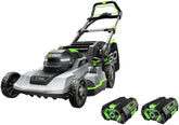 21-Inch 56V Self-Propelled Cordless Lawn Mower with 2 x 4.0Ah Batteries and Rapid Charger, Black