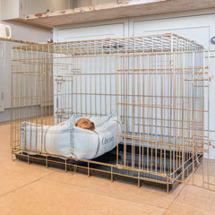 Cozy & Calming Puppy Cage Bed in Balmoral Tweed – Natural Tweed, Without Personalization pour les activités extérieures