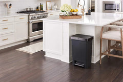 13 Gallon Step-On Trash Can for Home and Kitchen, Hands-Free Garbage Bin