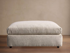 Kipton Square Ottoman – PLUSH LINEN pour atelier