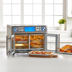 25-Qt. Extra-Large Dual-Zone Air Fryer Oven with French Doors
