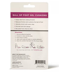 Gel Ball of Foot Cushions, Soft Shoe Inserts for Forefoot Support, Pressure Relief and Everyday Comfort