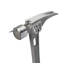 15 oz Titanium Hammer with Milled Face and Curved Handle