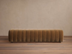 Fresno Channel Stitched Bench – QUINCY CAMEL, 71" pour atelier