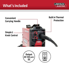 Flux-Cored Wire Feed Welder, Gasless