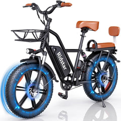 1000W Electric Bike for Adults, 48V 15Ah Removable Battery, 20-Inch x 4.0-Inch Fat Tires