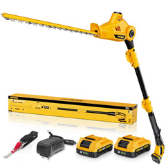 20V MAX Cordless Pole Hedge Trimmer, 2 x 2.0Ah Batteries and Charger Included