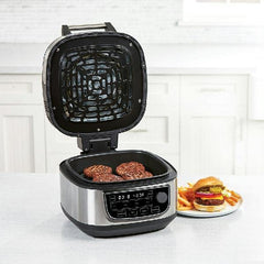 6-Qt 12-in-1 Grill and Air Fryer Combo, 1550W, Stainless Steel