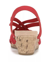 Women's Strappy Wedge Sandals, Open Toe Platform Summer Shoes for Casual and Dress Wear