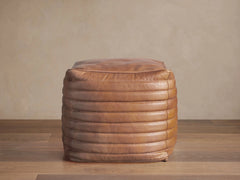 Channel Leather Pouf – Default Title pour atelier