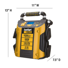 1200 Peak Amp Jump Starter & Power Station – 500W Inverter, 120 PSI Compressor