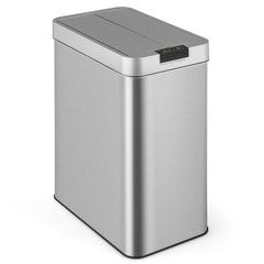 13.2 Gallon Motion Sensor Trash Can – Slim Kitchen Bin with Wing Lids & Anti-Fingerprint