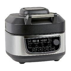 6-Qt 12-in-1 Grill and Air Fryer Combo, 1550W, Stainless Steel