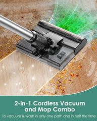 Cordless 2-in-1 Vacuum Cleaner and Mop Combo