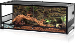 67-Gallon Reptile Terrarium with Sliding Glass Doors, 48 x 18 x 18 Inches