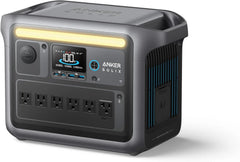 Portable Power Station, 1800W Rated Power, 2400W Peak Output, 1056Wh LiFePO4 Battery, Fast 58-Minute Full Charge, Solar Generator for Outdoor, Emergency and Backup Power