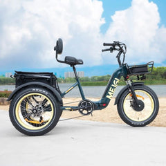 48V 14Ah 750W Foldable Fat Tire Electric Trike, 330-Lb. Capacity