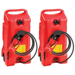 14 Gallon Portable Gas Tank – 2 Pack with Pump, Red