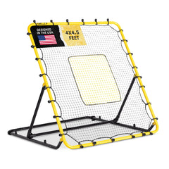 Baseball & Softball Fielding Trainer Rebounder Net, Portable Practice Equipment for Throwing, Catching and Fielding Skills