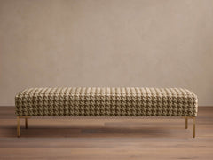 Tilton Bench – CECILLO CAMEL/BRASS, 70" pour atelier