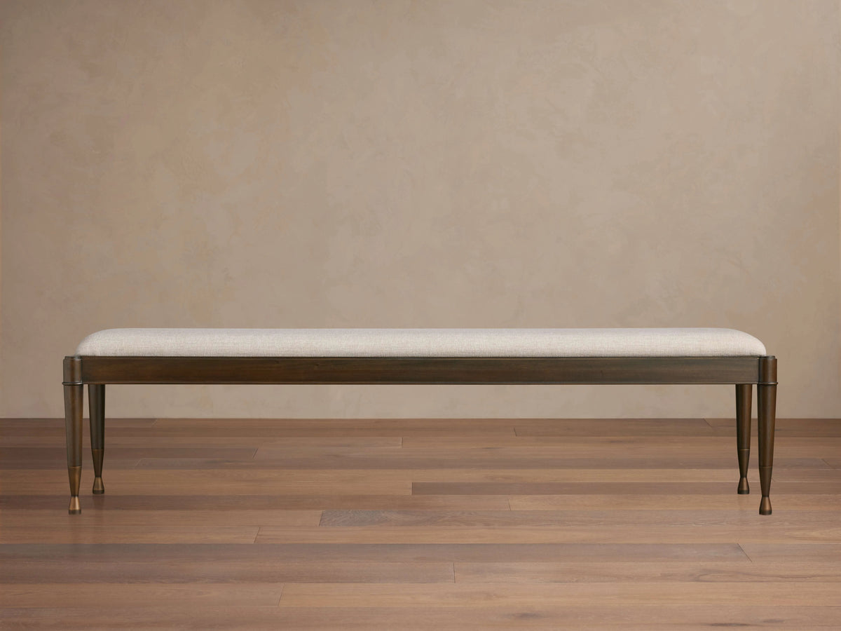 Laurent Bench – TOLLIVER CREAM, BAHASA BROWN pour atelier